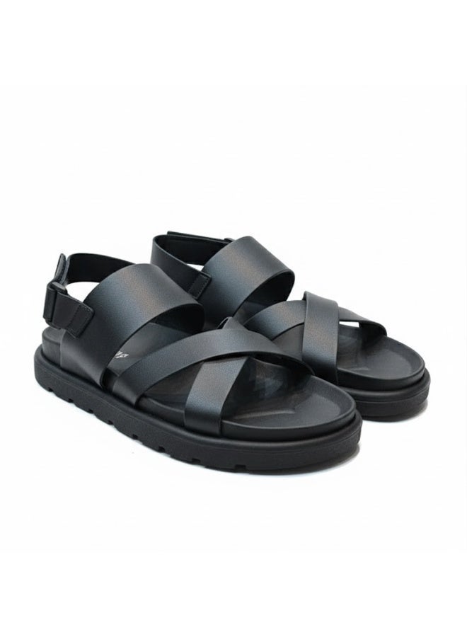 Stylish men's sandals with a modern and comfortable design – genuine leather and non-slip orthopedic sole, available in various sizes and colors. - Image 5