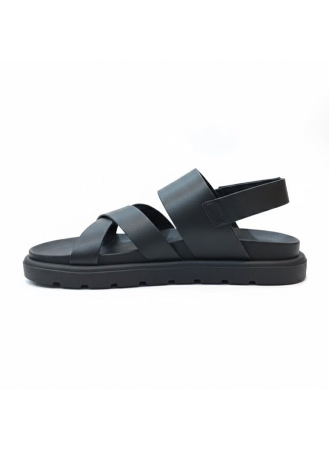 Stylish men's sandals with a modern and comfortable design – genuine leather and non-slip orthopedic sole, available in various sizes and colors. - Image 3