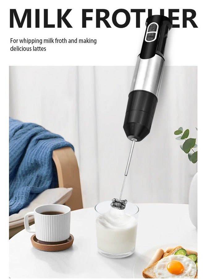 DSP 5 In 1 Hand Blender,5 Speed Electric Immersion Blender with Beaker, Chopper, Milk Frother, Whisker, Frother, for Baby Food,Soup, Sauce,KM1153  - Image 4