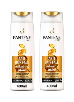 Pantene Anti Hair Fall Shampoo Dual Pack 400ml  - Image 1