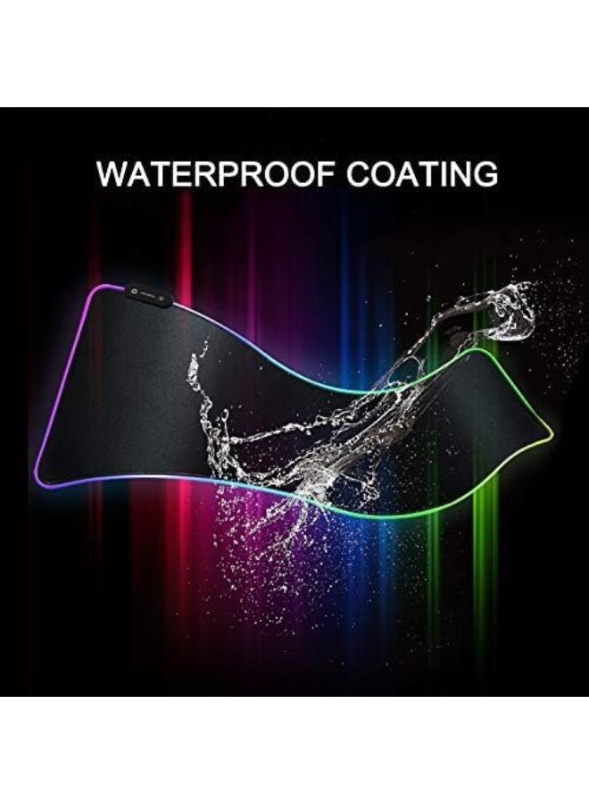 RGB Gaming Mouse Pad – Extra Large LED Extended Mouse Pad, Non-Slip Waterproof Gaming Mouse Mat for PC, Laptop & Mac, RGB Backlit Desk Mat for Keyboard & Mouse - Image 3