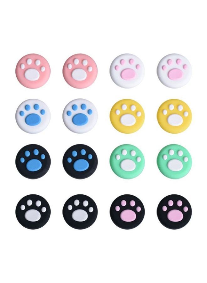 General Handheld Machine Ck Cat Claw Ste Silicone Cap 1 Collection Switch Universal Oled Nintendo E Protective Case 112amdNS-Product Color:Green Background And White Claws 【4 Pack】 Remote Sensory Cap-oled/n  - Image 4