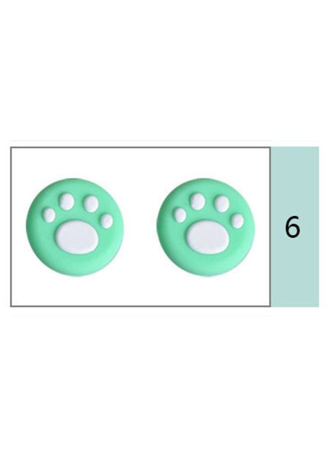 General Handheld Machine Ck Cat Claw Ste Silicone Cap 1 Collection Switch Universal Oled Nintendo E Protective Case 112amdNS-Product Color:Green Background And White Claws 【4 Pack】 Remote Sensory Cap-oled/n  - Image 1