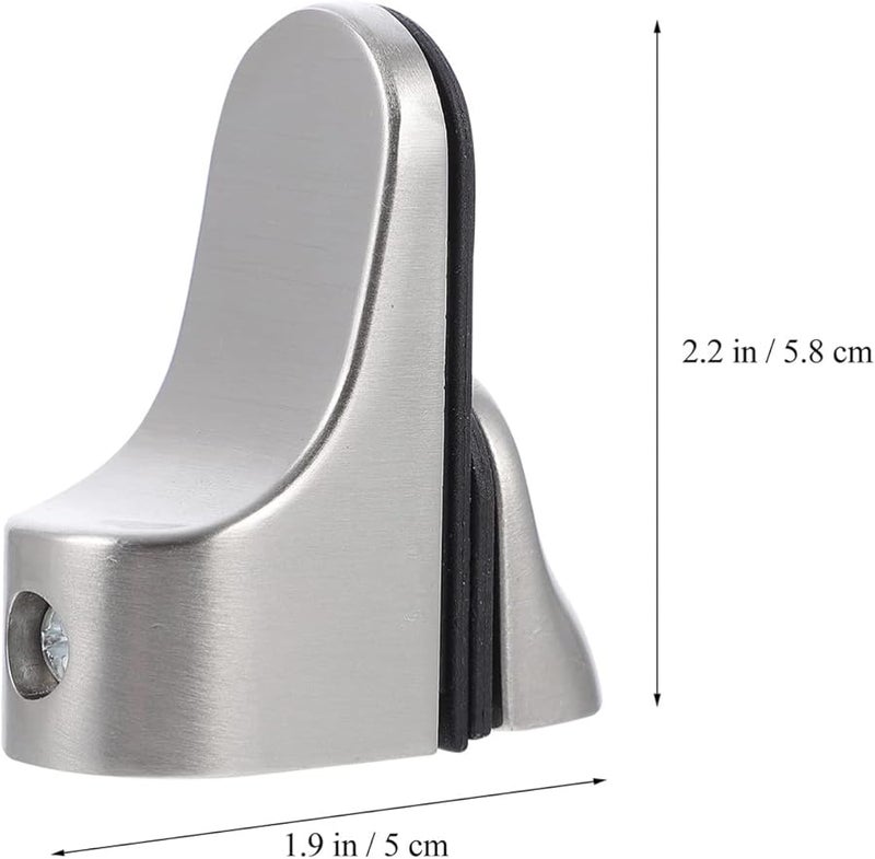 Tehaux Adjustable Floating Shelf Brackets 4pcs Glass Shelf Support Clips Wall Mounted - Image 3