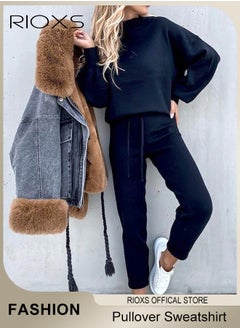 Women's 2 Pieces Tracksuit Sets, Long Sleeves Track Suits, Daily Casual Jogger Outfits, Loose Pullover Sweatshirt and Jogging Pants For Women, Ladies Relaxed Fitted Style Outfits - pzsku/Z4B6C367EDA94EFA69B12Z/45/_/1728536767/3031c0b4-dabf-4b10-90ea-ad4a48a6728c