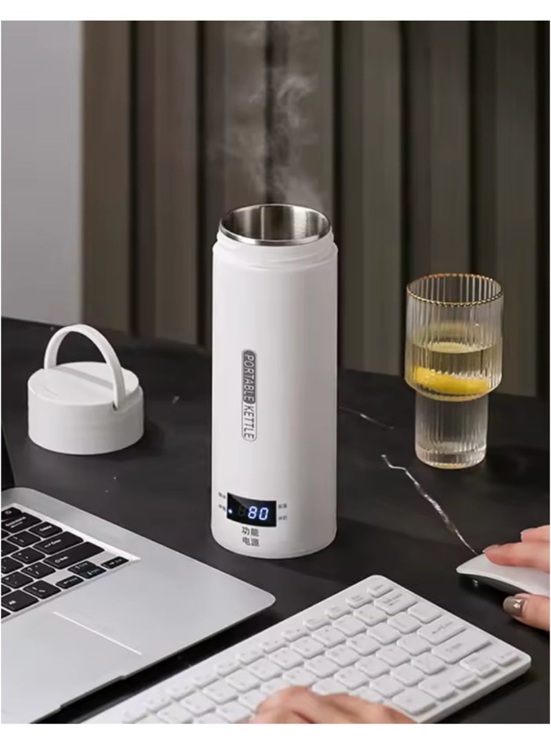 بورتابل غلاية  كهربائية محمولة صغيرة متعددة الاستخدامات مع تحكم ذكي بـ 4 درجات حرارة، ستانلس ستيل، إيقاف تلقائي - أبيض - Image 5