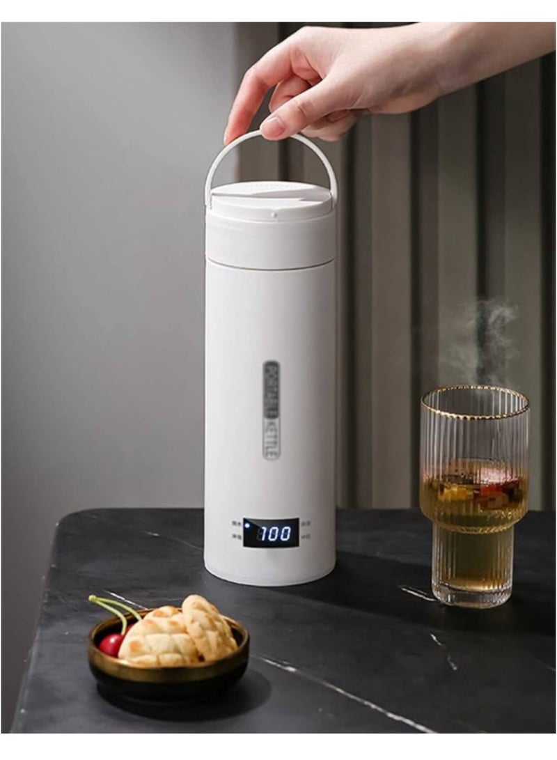 بورتابل غلاية  كهربائية محمولة صغيرة متعددة الاستخدامات مع تحكم ذكي بـ 4 درجات حرارة، ستانلس ستيل، إيقاف تلقائي - أبيض - Image 3