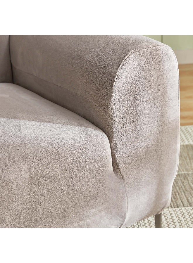 Home Box Veloura Velveteen 3-Seater Sofa Cover 225 cm - Image 4