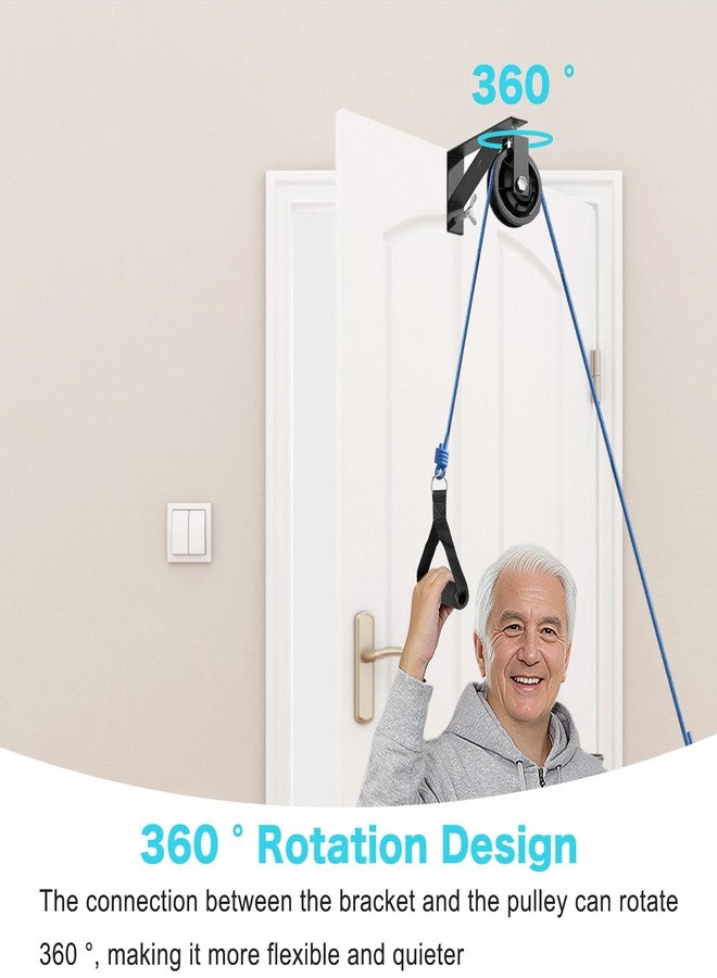 BTKASN Shoulder Pulley for Physical Therapy & Rehab, Over The Door Pulley System with Metal Bracket, Over Door Exercise Pulley for Injury Rehab Recovery Stretching - Image 5