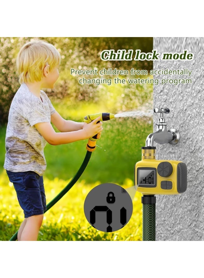 Ru syanl Sprinkler Timer for Outdoor - Brass Inlet Release Water Timer for Garden Irrigation Hose Timers with Rain Delay and Manual Irrigation for Garden Lawn Yard Watering System  - Image 5