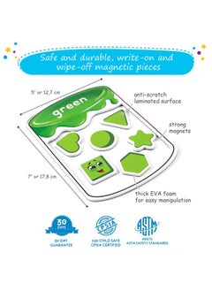 Simply magic Tic Color Sorting Set - Magnetic Shapes & Color Sorting Toys For Toddlers 1-3, Shapes & Color Sorting Magnets For Fridge, Whiteboard, Color Recognition Magnetic Sorting Set - Simply Magic  - Image 4