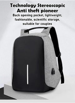 Generic Original Anti-Theft Laptop Backpack 12.5L with 15.6" laptop / 9.7" Table compartment | Slash-Resistant | Waterproof | Anti-shocked Travel Backpack w/USB Charging Port  - Image 3