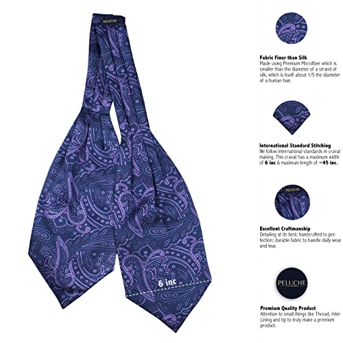 Peluche Paisley Gaze BLue Cravat - Image 2