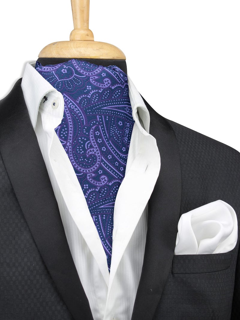 Peluche Paisley Gaze BLue Cravat - Image 4
