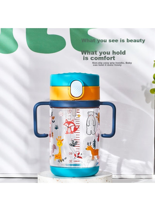 Rikang Learning Cup, Children's Water Cup With Handle And Straw, Baby Water Cup, 240ml, B1061 Red - Image 4