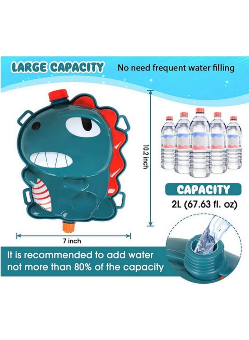 1PCS 2000mL Large Capacity Kids Backpack Water Gun Pull Type Spray Water Gun Summer Outdoor Beach Pool Party Toy Fun Parent-Child Water Battle Game Best Gift for Boys Girls - Image 3