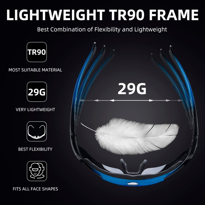 ROCKBROS Polarized Sports Sunglasses UV Protection Cycling Glasses Outdoor - Image 4