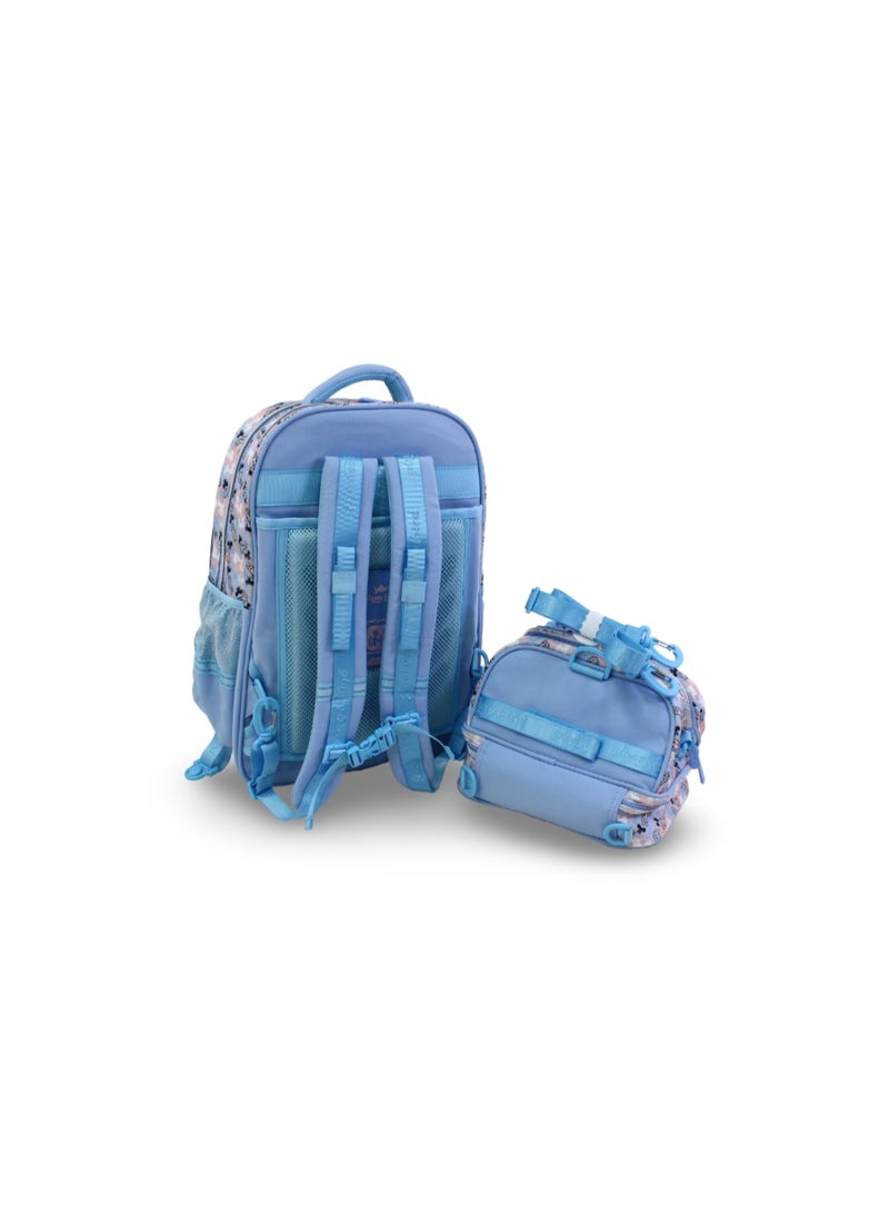 glossy bird School Set 18 Inches – Baby Blue with Unicorn Design - Image 2