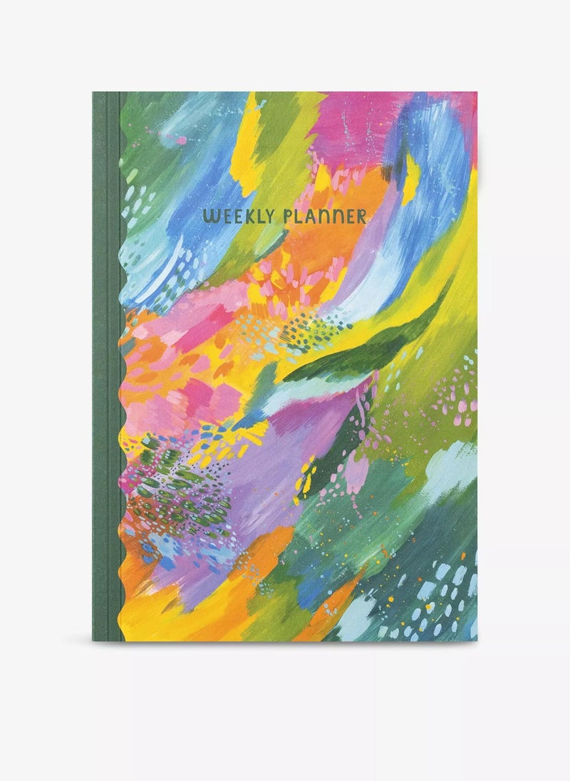 Raspberry Blossom Waves Weekly Planner 