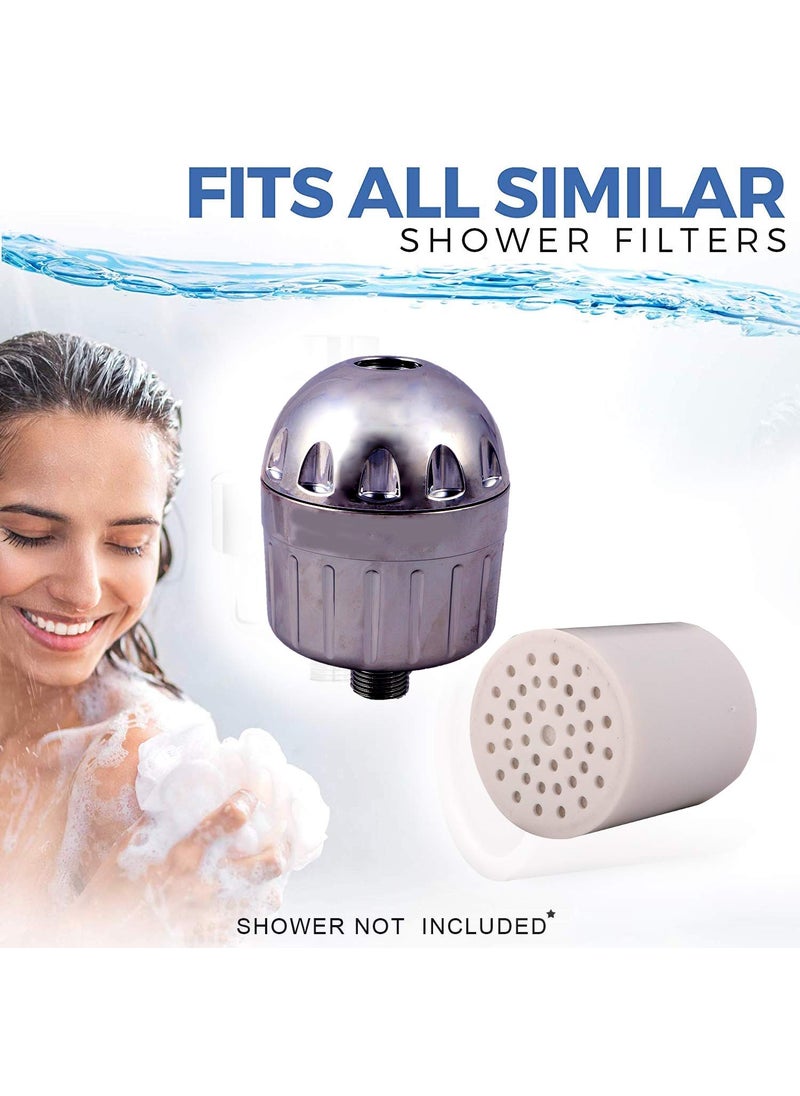 ORILEY ORILEY 15 Stage Shower Filter Tap Hard Water Softener with Replaceable MultiStage Cartridge Activated Carbon for Chlorine Removal Skin Hair Conditioning 1 Pc  - Image 5