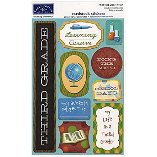 Karen Foster Design Karen Foster Cardstock Stickers-I'm in Third Grade - Image 1