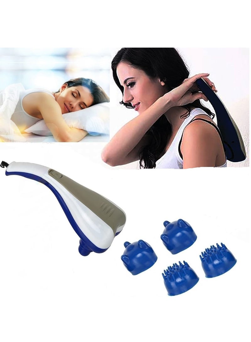 دينكس جهاز تدليك للجسم بسرعتين ونقطتين اهتزازيتين محمول باليد لتخفيف الآلام، جهاز تدليك بالضغط على نقاط معينة من الجسم للرجال والنساء - Image 2