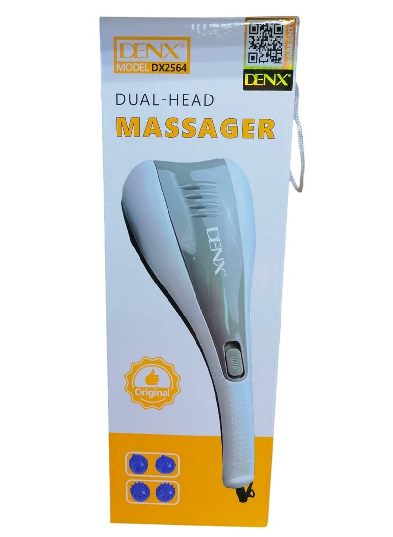 دينكس جهاز تدليك للجسم بسرعتين ونقطتين اهتزازيتين محمول باليد لتخفيف الآلام، جهاز تدليك بالضغط على نقاط معينة من الجسم للرجال والنساء - Image 3