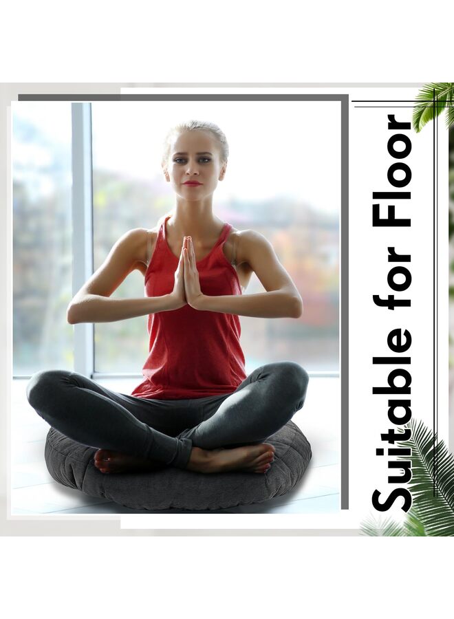 4 PCS Floor Pillow Cushions 22 x 22 Inch Round Large Meditation Floor Pillow for Classroom Adult Meditation Picnic Party Cushion for Seating Gift Christmas - Image 5