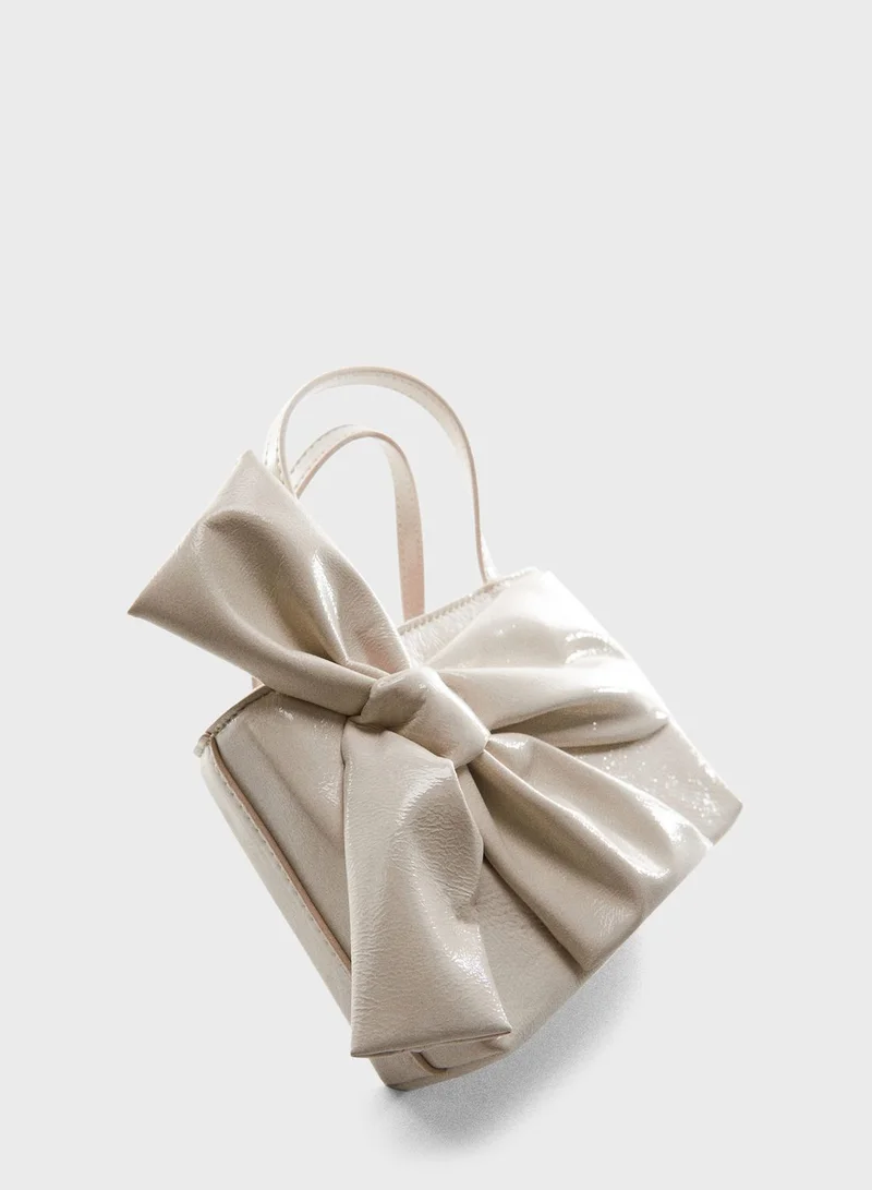 MANGO Bow Satchel