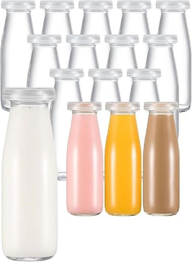 Set of 12 Empty Glass Juice Bottles for Milk, Drinks, Cocktails, and Parties 200ml - Image 1