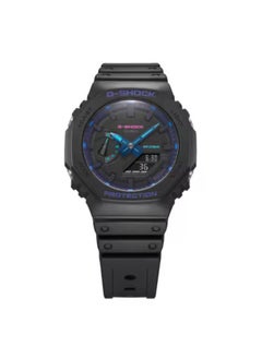 CASIO Casio Analog-Digital Sports watch rubber strap for Men, Grey GA-2100VB-1ADR  - Image 2