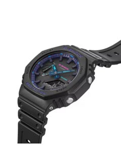 CASIO Casio Analog-Digital Sports watch rubber strap for Men, Grey GA-2100VB-1ADR  - Image 4