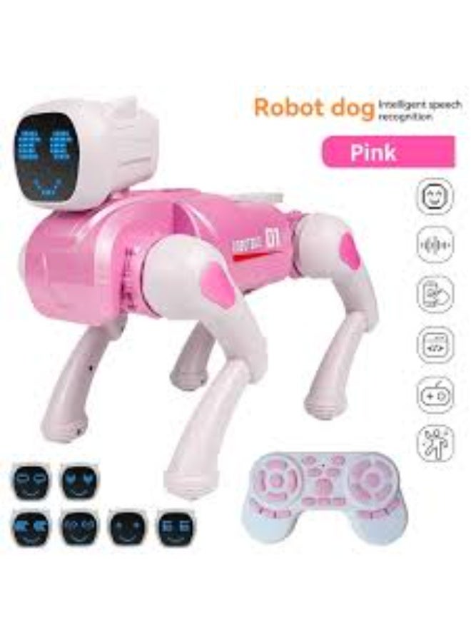 Dreamzon Robot Dog - 2.4G Puppy Meccanico Controllato E Controllato A Remoto, Rapina Intelligente Dõg | Controllo vocale, Programmazione, Canto, Danza, Espressioni Di Luce, Giocattolo Interattivo - Image 3
