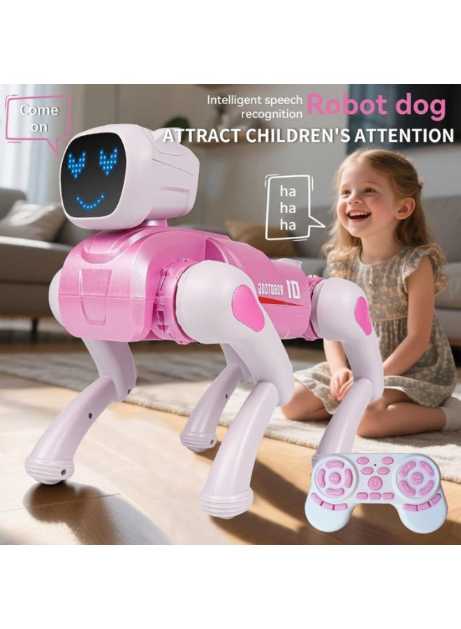 Dreamzon Robot Dog - 2.4G Puppy Meccanico Controllato E Controllato A Remoto, Rapina Intelligente Dõg | Controllo vocale, Programmazione, Canto, Danza, Espressioni Di Luce, Giocattolo Interattivo - Image 5