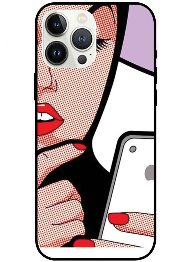 EYE CATCH Protective Case Cover For Apple iPhone 13 Pro Max Girl Using Phone - Image 1