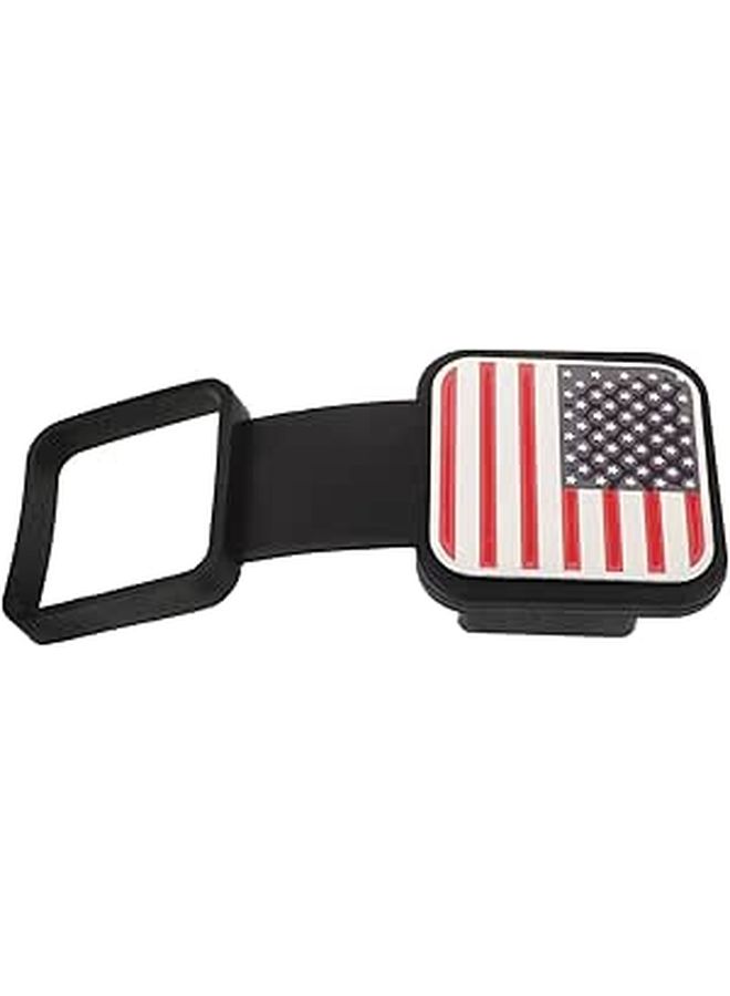 2 Inch Square Trailer Hitch Cover Red Indicator Dust Plug for Trucks - Image 1