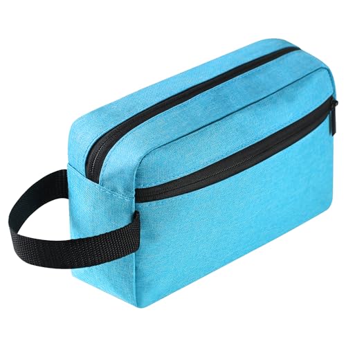 Icramsy Travel Toiletry bag Toiletry bag for women men Hanging Cosmetic bag Travel accessories for Women Men (Lake blue) - Image 1