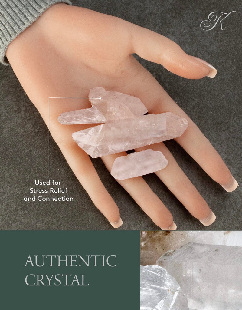 KALIFANO Quartz Points Bundle (500+ Carats) - Bulk High Energy Raw Lemurian Reiki Cuarzo Crystal Used for Clarity and Purpose - Information Card Included (Family Owned & Operated) - Image 3