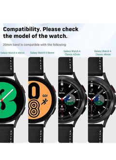 KASTWAVE Leather Bands Compatible with Samsung Galaxy Watch 5 pro Band 45mm Galaxy Watch 5 Band 40mm 44mm Galaxy Watch 4 Band  - Image 4