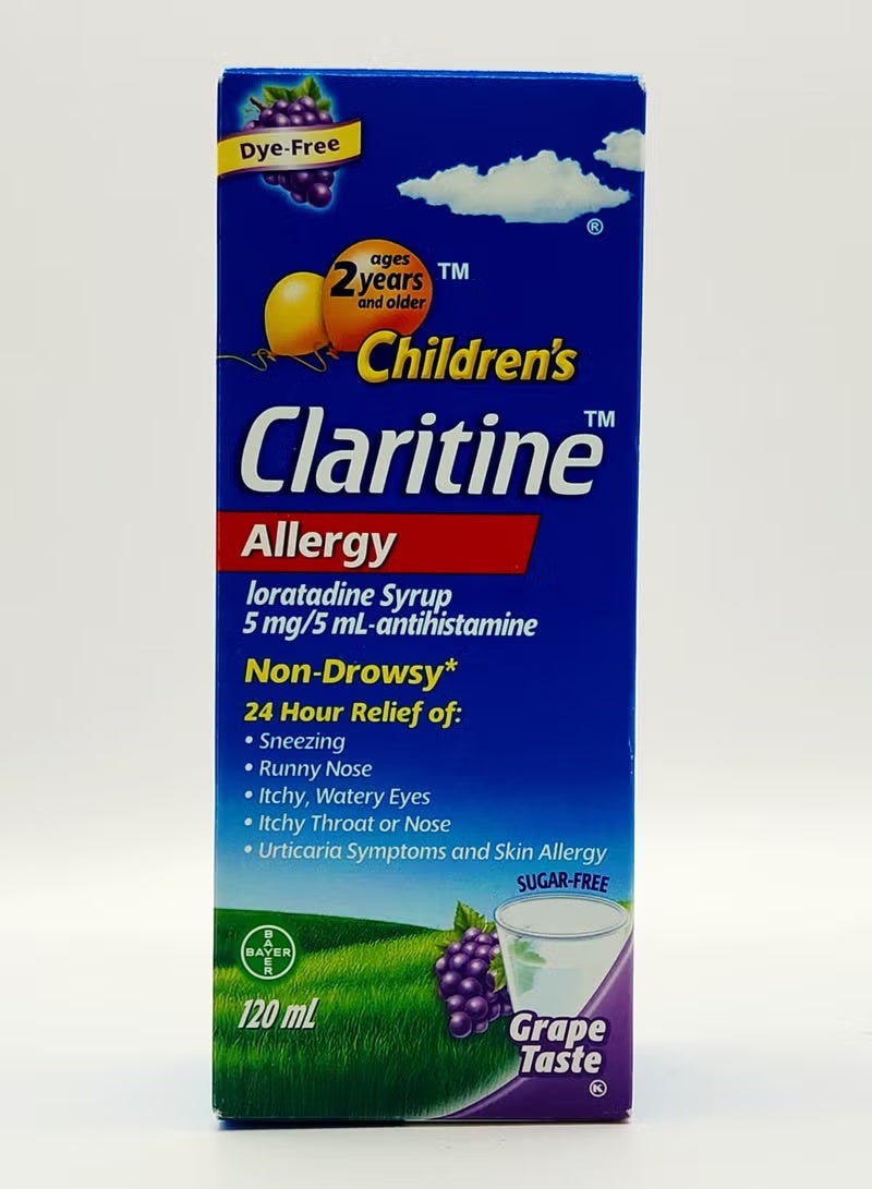 Claritine Children’s Claritine 1 mg/mL Syrup (120 mL, Grape flavor)