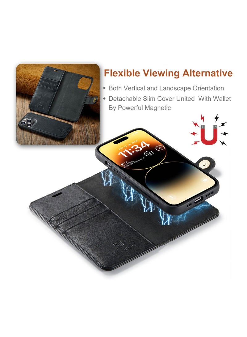 Dg Ming iPhone 15 pro max Case with Card Holder and Wallet Case with Ring Holder Soft TPU Silicone Bumper Slim Shockproof Protective Case Cover - Image 5