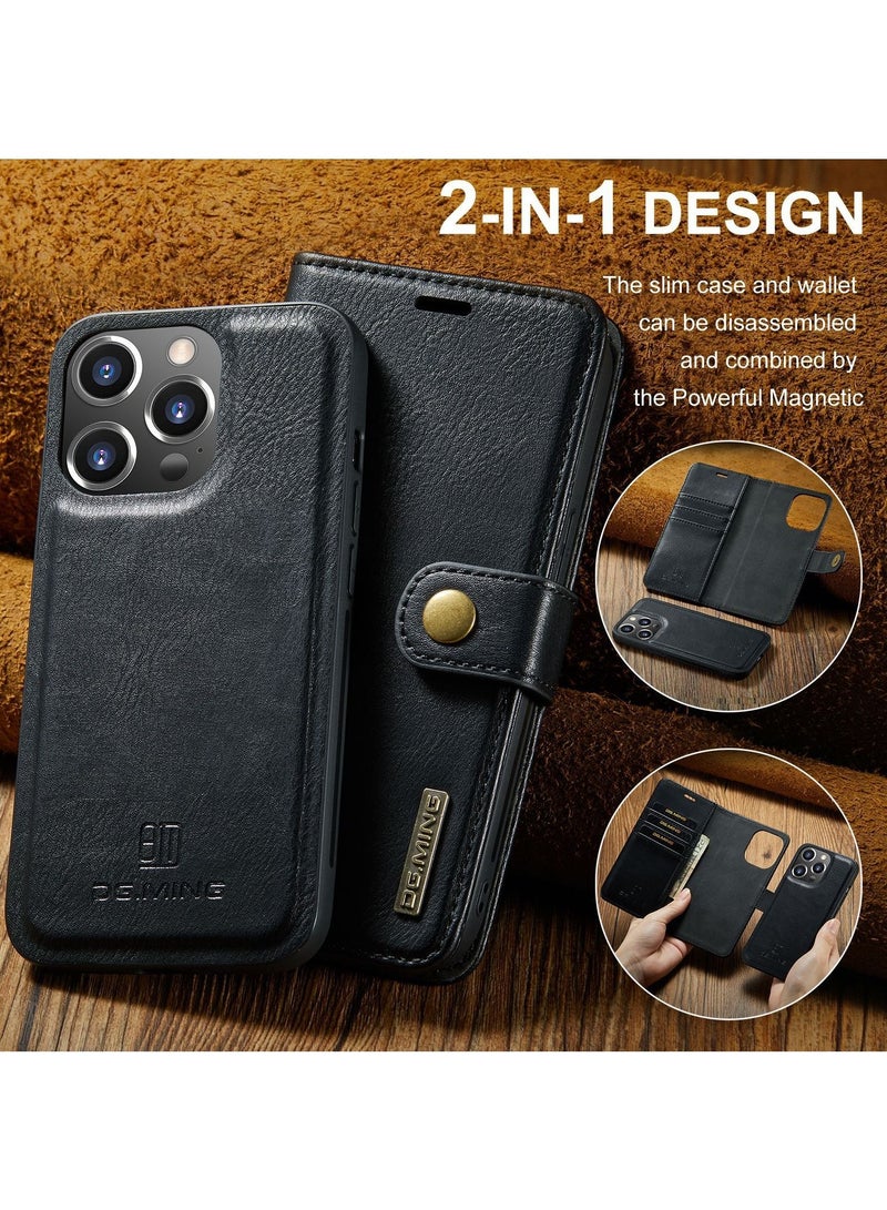 Dg Ming iPhone 15 pro max Case with Card Holder and Wallet Case with Ring Holder Soft TPU Silicone Bumper Slim Shockproof Protective Case Cover - Image 3