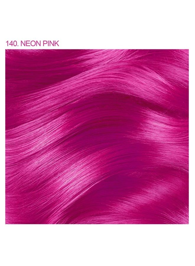 Adore Semi Permanent Hair Color - Vegan and Cruelty-Free Hair Dye - 4 Fl Oz - 140 Neon Pink (Pack of 1) - Image 2