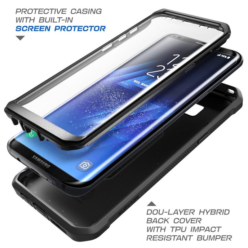 SUPCASE Unicorn Beetle PRO Series Phone Case for Samsung Galaxy S8, Full-Body Rugged Protective Case for Galaxy S8 2017 (Black) - Image 2