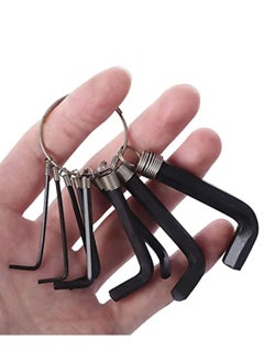 Y&D KASTWAVE Wrench Hex Key Set, Industrial Grade Set Tools Convenient Take it with You Small and Flexible, L-Type + Ring Metric Keys (1.5-10mm), CR-V Alloy Steel (10pcs)  - Image 1