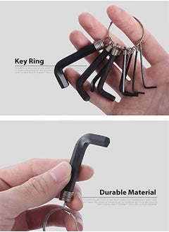 Y&D KASTWAVE Wrench Hex Key Set, Industrial Grade Set Tools Convenient Take it with You Small and Flexible, L-Type + Ring Metric Keys (1.5-10mm), CR-V Alloy Steel (10pcs)  - Image 3