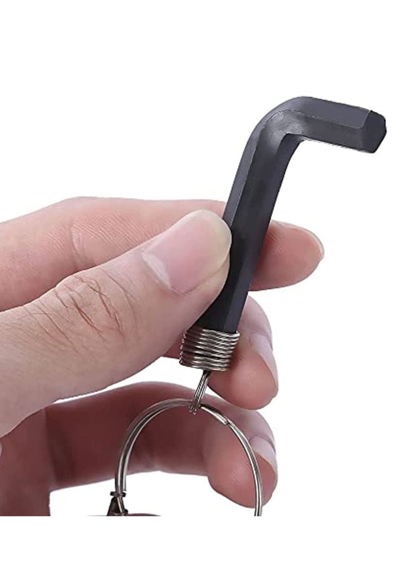 Y&D - KASTWAVE Wrench Hex Key Set, Industrial Grade Set Tools Convenient Take it with You Small and Flexible, L-Type + Ring Metric Keys (1.5-10mm), CR-V Alloy Steel (10pcs) - Image 1