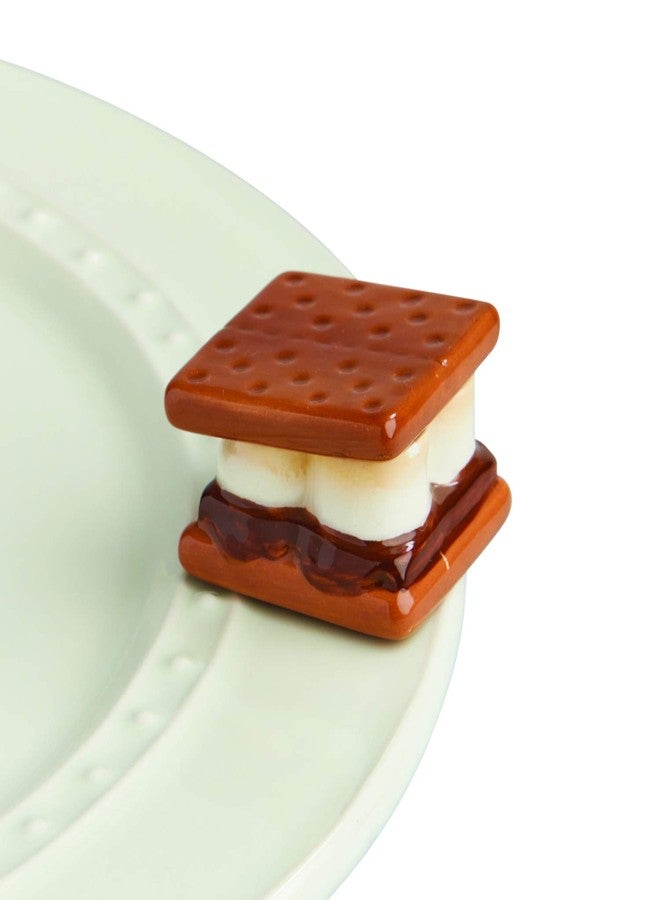 nf nora fleming Nora Fleming Hand-Painted Mini: Gimme S'More (S'Mores) A258 - Image 1