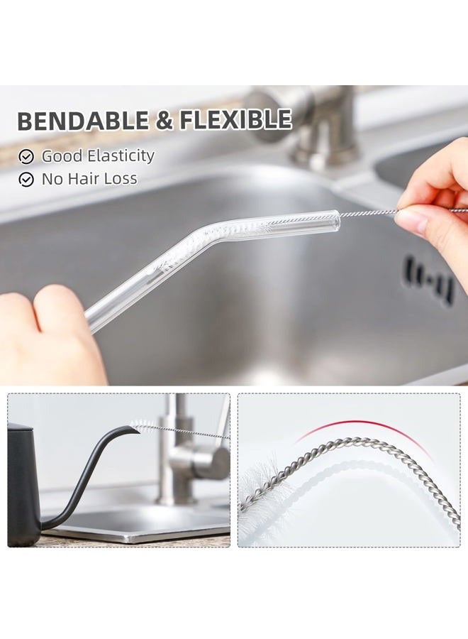 Hiware Straw Cleaner Brush Set, 8-Piece Long Cleaning Brush for Straws on Tumbler, Water Bottle, Sippy Cup, and Pipes, Tubes or Hummingbird Feeders - Image 5