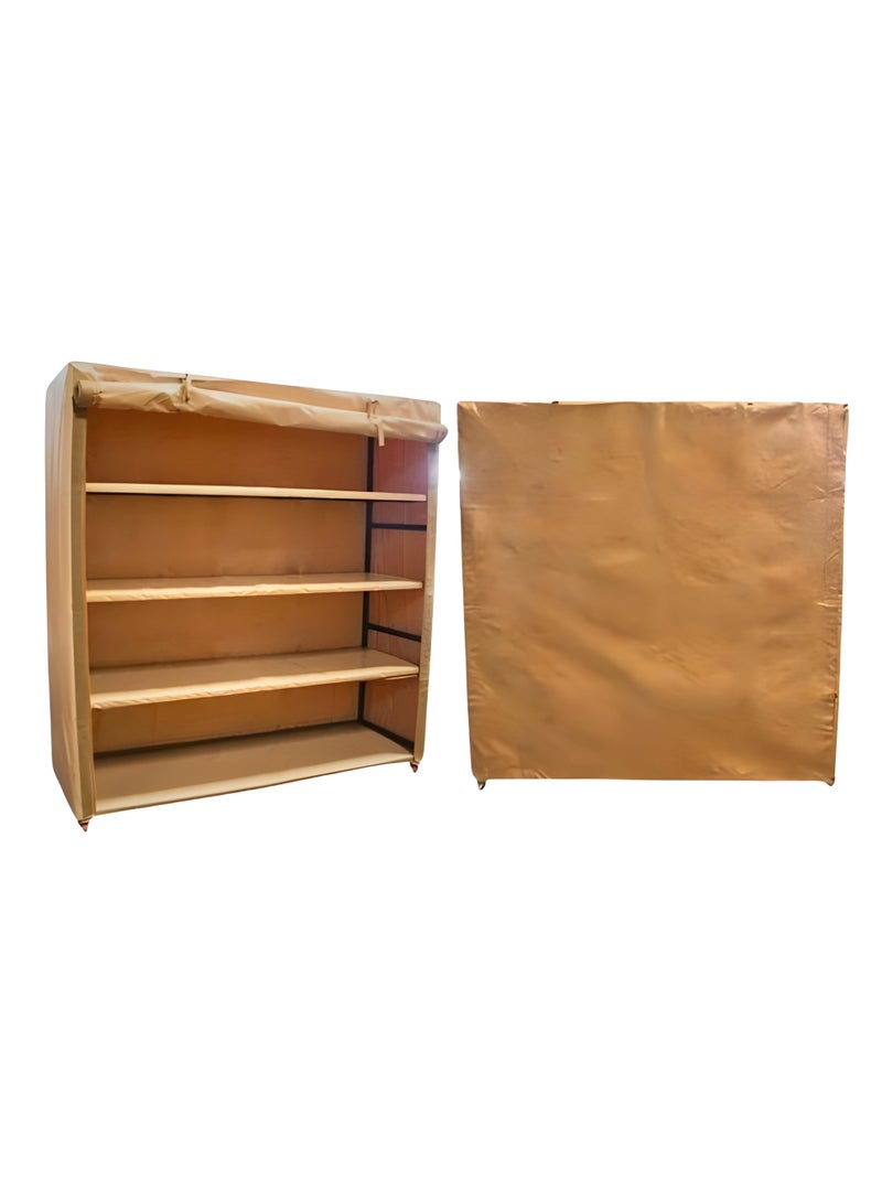 TIITAS Portable Folding Storage Cupboard – Large Capacity 200x200x70cm, Durable & Practical Wardrobe Organizer with High-Quality Material for Home, Bedroom ,Office & Outdoor - Image 1